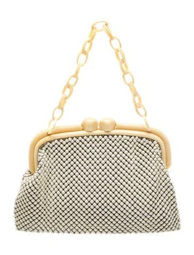 Pre-owned Whiting & Davis Metal Top Handle Bag In Neutral