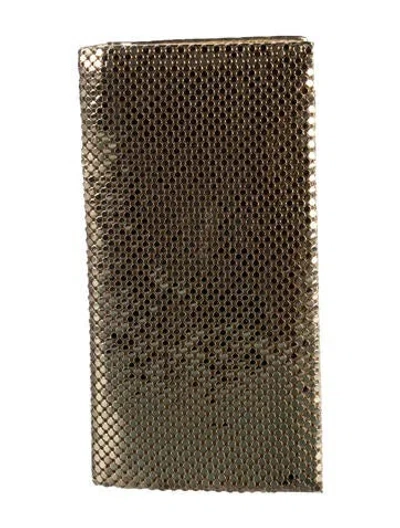 Pre-owned Whiting & Davis Metal Wallet In Gold