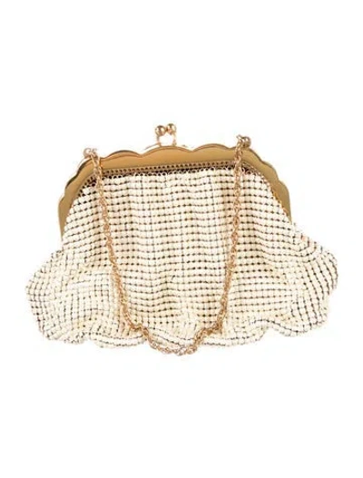 Pre-owned Whiting & Davis Minaudière In Neutral