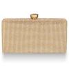 Whiting & Davis Olivia Crystal Top Minaudiere In Gold