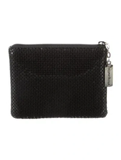 Pre-owned Whiting & Davis Pouch In Black