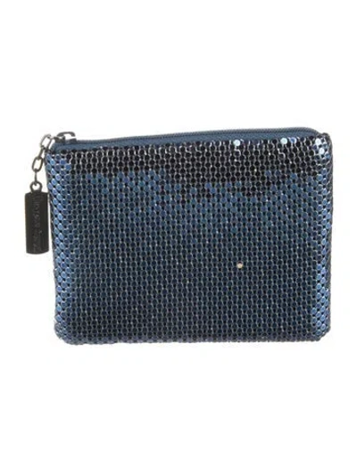 Pre-owned Whiting & Davis Pouch In Blue