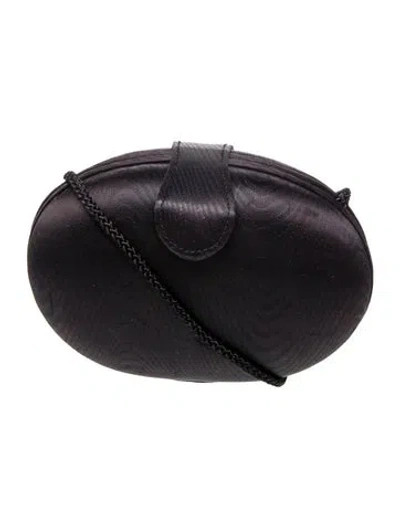 Pre-owned Whiting & Davis Satin Clutch In Black