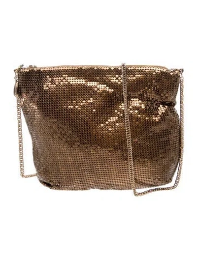 Pre-owned Whiting & Davis Sequins Shoulder Bag In Brown
