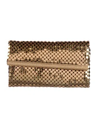 Pre-owned Whiting & Davis Travel Wallets In Gold