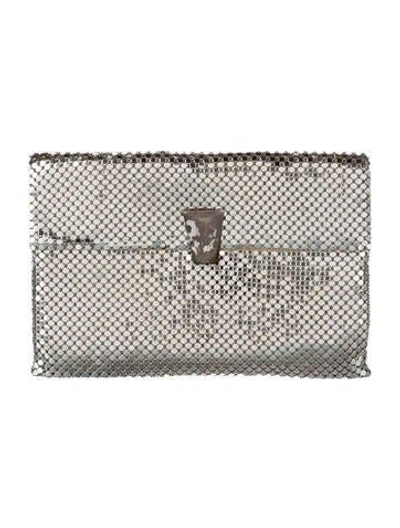 Pre-owned Whiting & Davis Vintage Metal Wallet In Silver