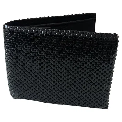 Pre-owned Whiting & Davis Vintage  Black Metal Mesh Wallet (c. 1950s–1960s)
