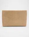 Whiting & Davis Lainey Mesh Brass Clutch Bag In Gold