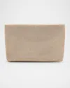Whiting & Davis Lainey Mesh Brass Clutch Bag In Opal