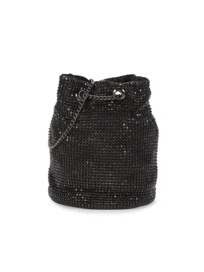 Whiting & Davis Women's Crystal Embellished Bucket Bag In Black