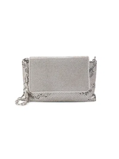 Whiting & Davis Women's Gloria Embellished Clutch In Pewter