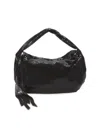 Whiting & Davis Women's Mini Studded Hobo Bag In Black