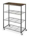 Whitmor 4-tier Rolling Storage Shelves