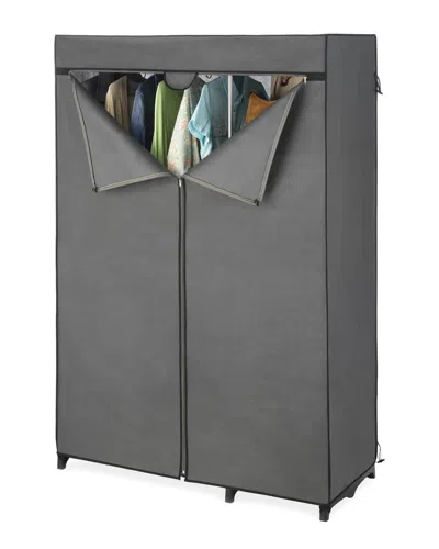 Whitmor Double Rod Closet Cover In Gray