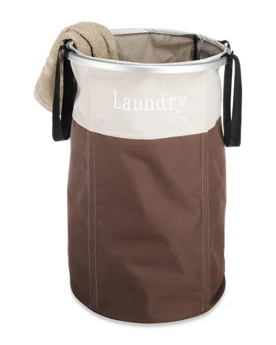Whitmor Easy Care Laundry Hamper In Brown