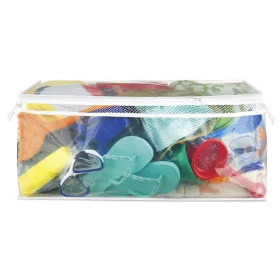 Whitmor Flexible Zip Storage Tote - Jumbo In Clear