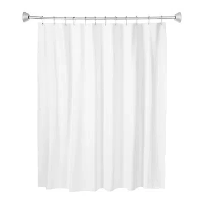 Whitmor Hooked Curtains- 72x72 In White