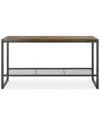 Whitmor Modern Industrial Entryway Bench In Brown