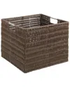 Whitmor Rattique Storage Crate In Brown