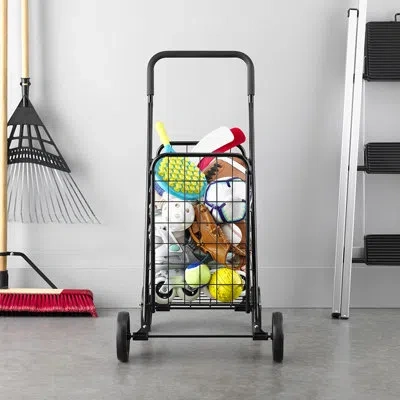 Whitmor Rolling Utility Cart In Black