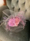 Whittall And Shon Fascinator Hats In Lavender/pink/purple/gray Fascinator In Multi