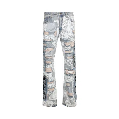 Pre-owned Who Decides War Altar Lace Fusion Denim 'sky' | Blue | Men's Size 36