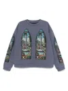 Who Decides War Indigo Apparent Crewneck Sweatshirt In Blue