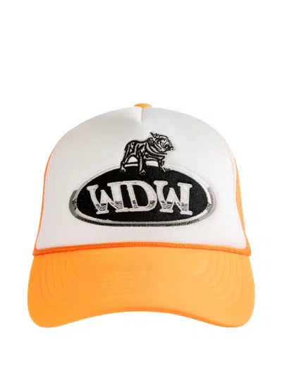 Who Decides War Applique Baseball Cap In White
