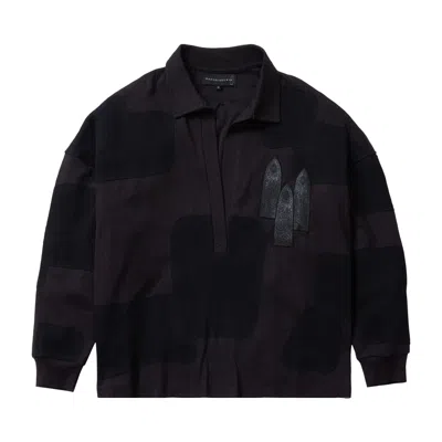 Pre-owned Who Decides War Arch Henley Shirt 'coal' | Black | Men's Size L