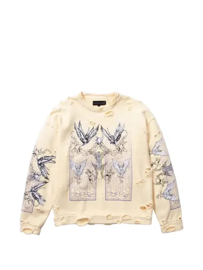 Who Decides War Ascension Printed Sweatshirt In Neutral