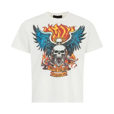 Pre-owned Who Decides War Bad To Bone Jersey Tee 'cloud' | White | Men's Size Xxl