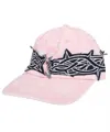 Who Decides War Distressed Baseball Cap In Pink