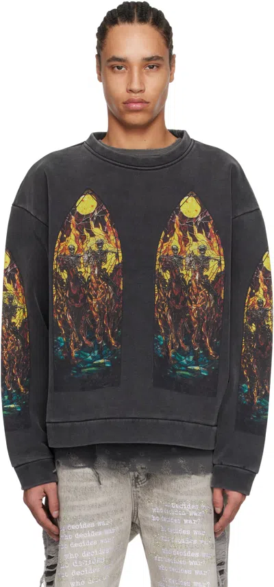 Who Decides War Black Anvil Crewneck Sweater