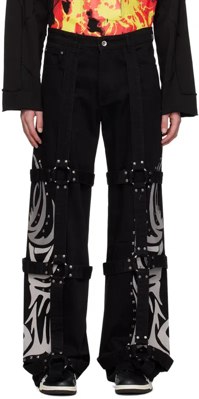 Who Decides War Black Bondage Jeans In Coal