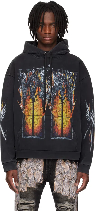 WHO DECIDES WAR BLACK EMBER CHAPEL HOODIE