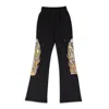 Who Decides War Flame-patch Sweatpants In Black