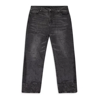 Who Decides War Black Gathered Straight-fit Jeans