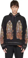 Who Decides War Stud-detail Graphic-print Hoodie In Black