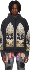 Who Decides War Matrimony Stained-glass Hoodie In Coal