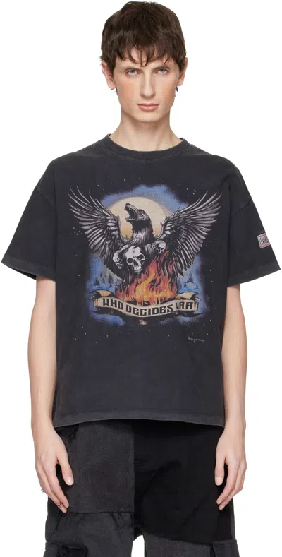 Who Decides War Black Moon Jersey T-shirt