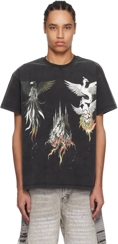 Who Decides War Black Nefarious Short Sleeve T-shirt In Chestnut