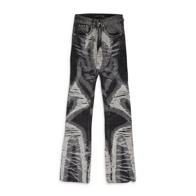 Who Decides War Black Path Wide-leg Jeans In Gray