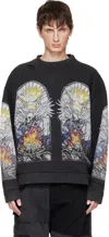 Who Decides War Black Skull Pullover Sweatshirt In Black
