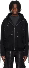 Who Decides War Black String Theory Zip Up Hoodie In Coal