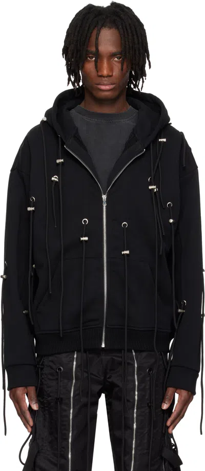Who Decides War Black String Theory Zip Up Hoodie In Coal