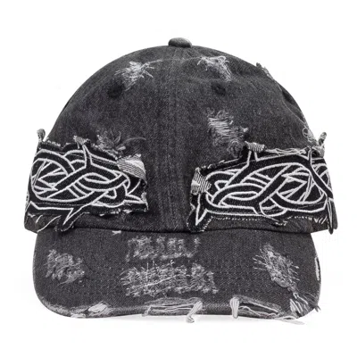 WHO DECIDES WAR BLACK THORNED BASEBALL CAP