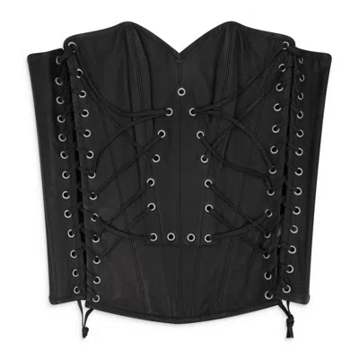 Who Decides War Black Window Longline Corset