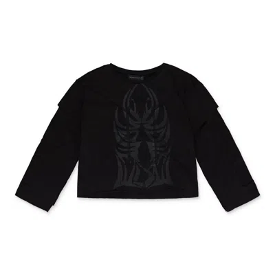WHO DECIDES WAR BLACK WINGED GRADIENT LS T-SHIRT