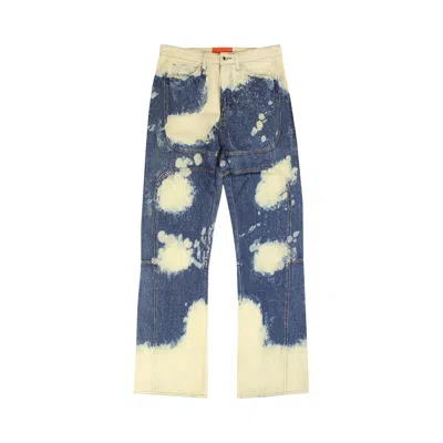 Pre-owned Who Decides War Bleached Signature Denim 'indigo/white' In Multi-color