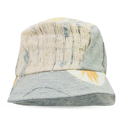 Who Decides War Blue Daisy Upcycled Bucket Hat In Multi